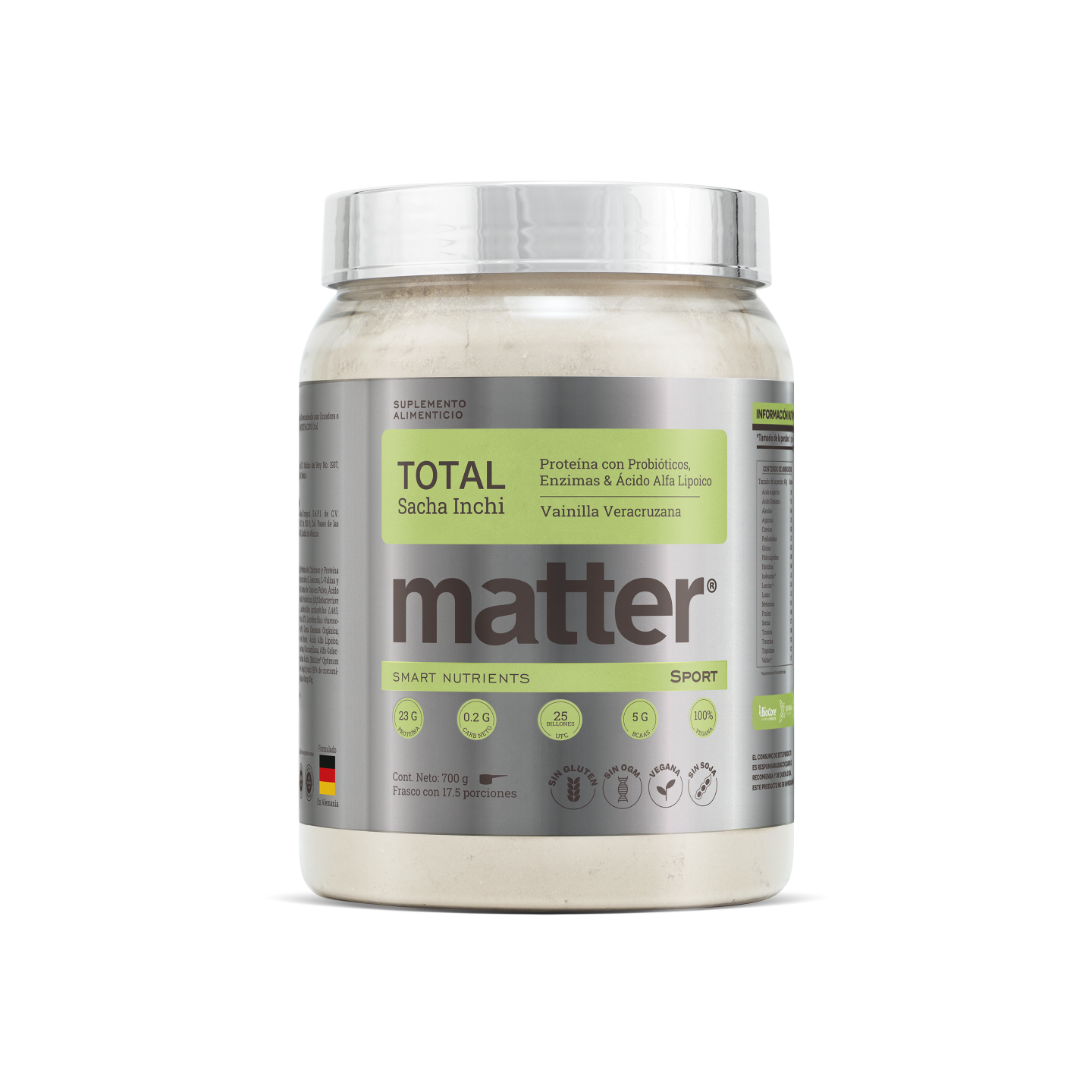 Total Sport | Proteína con Probióticos, Enzimas, Ácido R Lipoico y Sacha Inchi