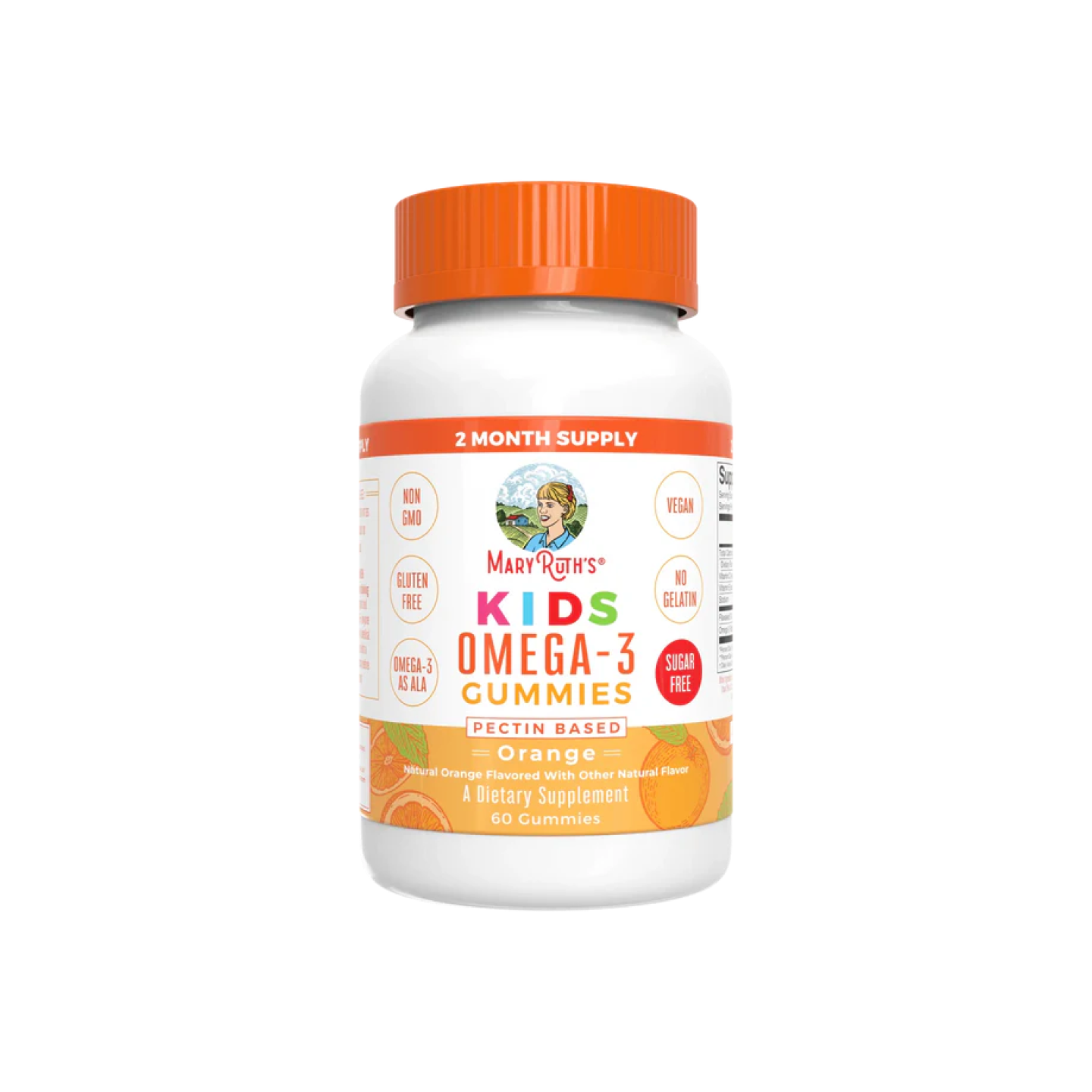 Gomitas Veganas Omega-3 Para Niños (60 gomitas), Mary Ruth´s