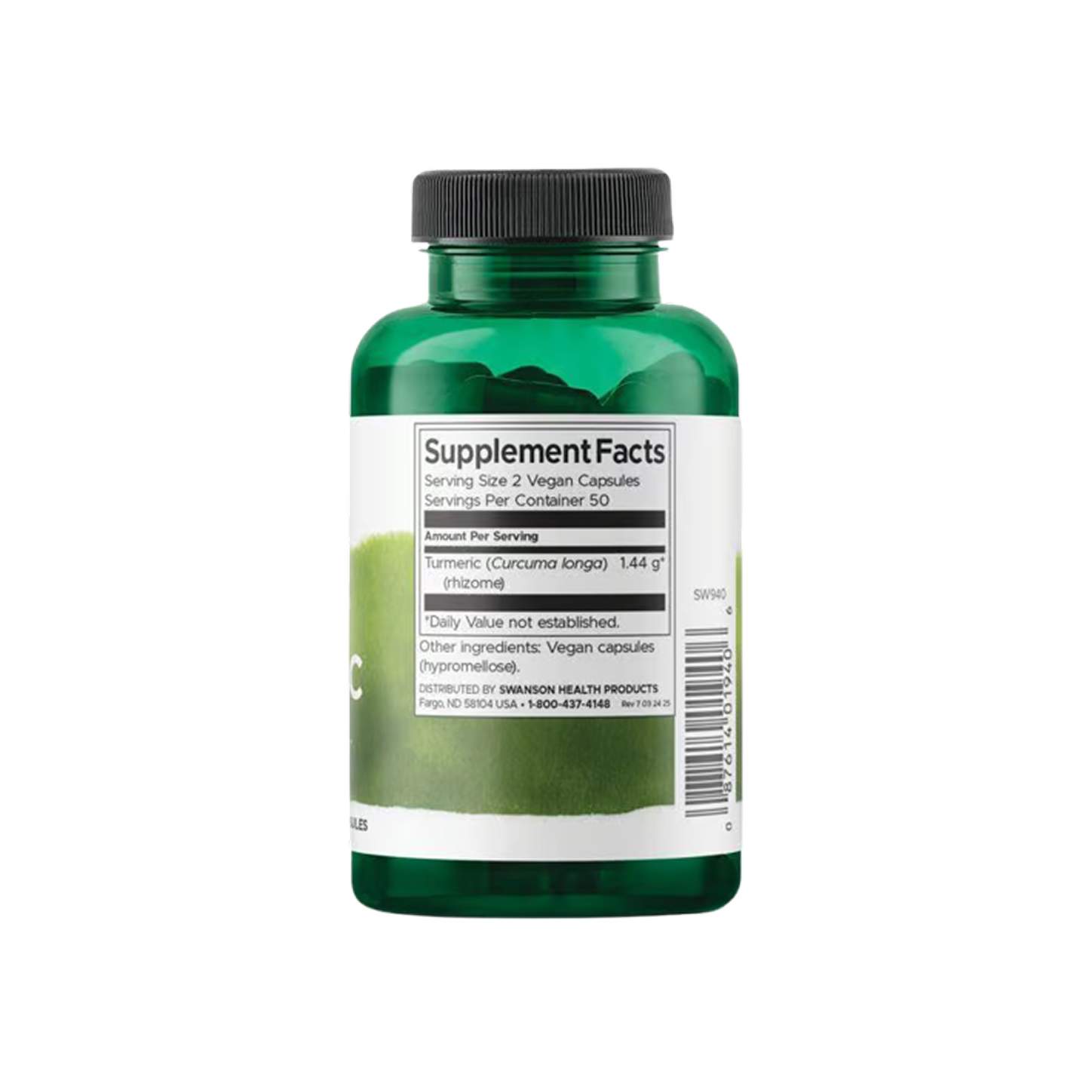 Swanson Premium Full Spectrum Turmeric 720 mg – 100 cápsulas