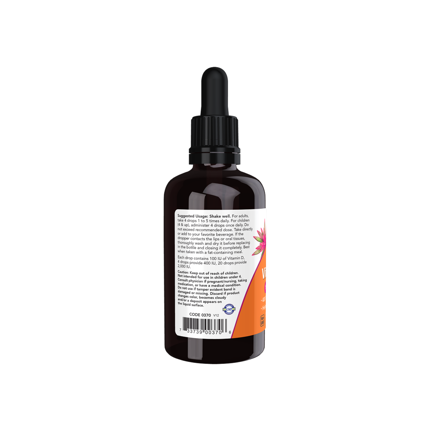 NOW Foods Vitamina D-3 Líquida 59 ml