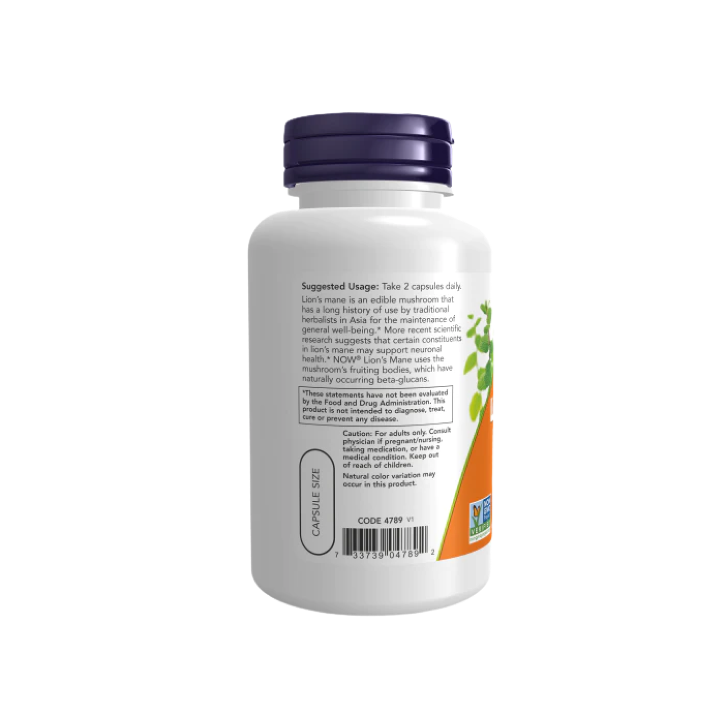 Now Foods Melena de León 500 mg, 60 Cápsulas