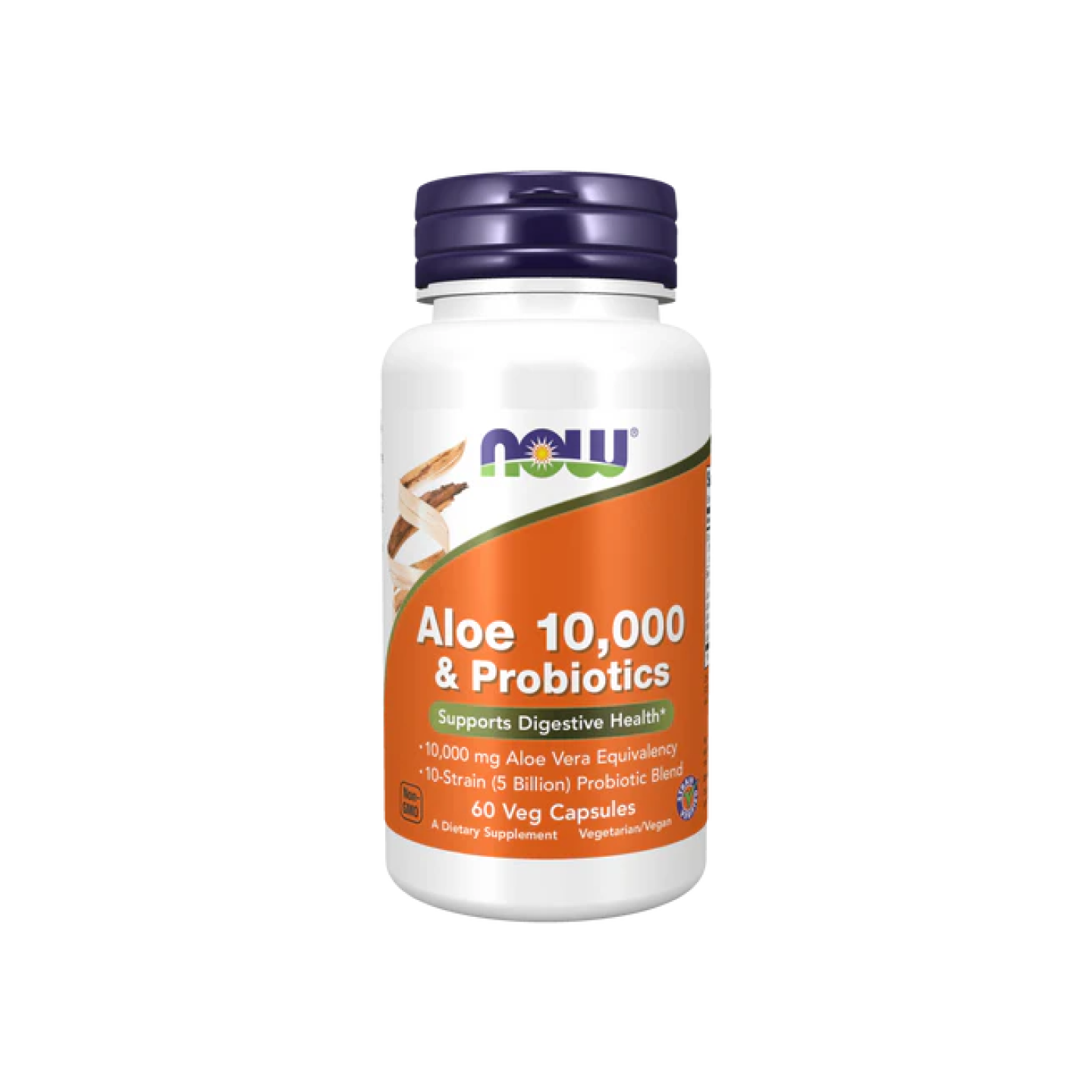 Aloe 10,000 y Probióticos (60 veg caps)