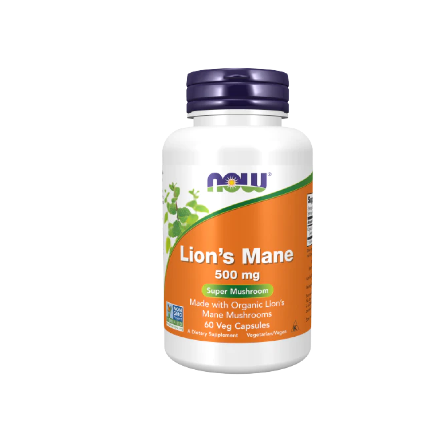 Now Foods Melena de León 500 mg, 60 Cápsulas