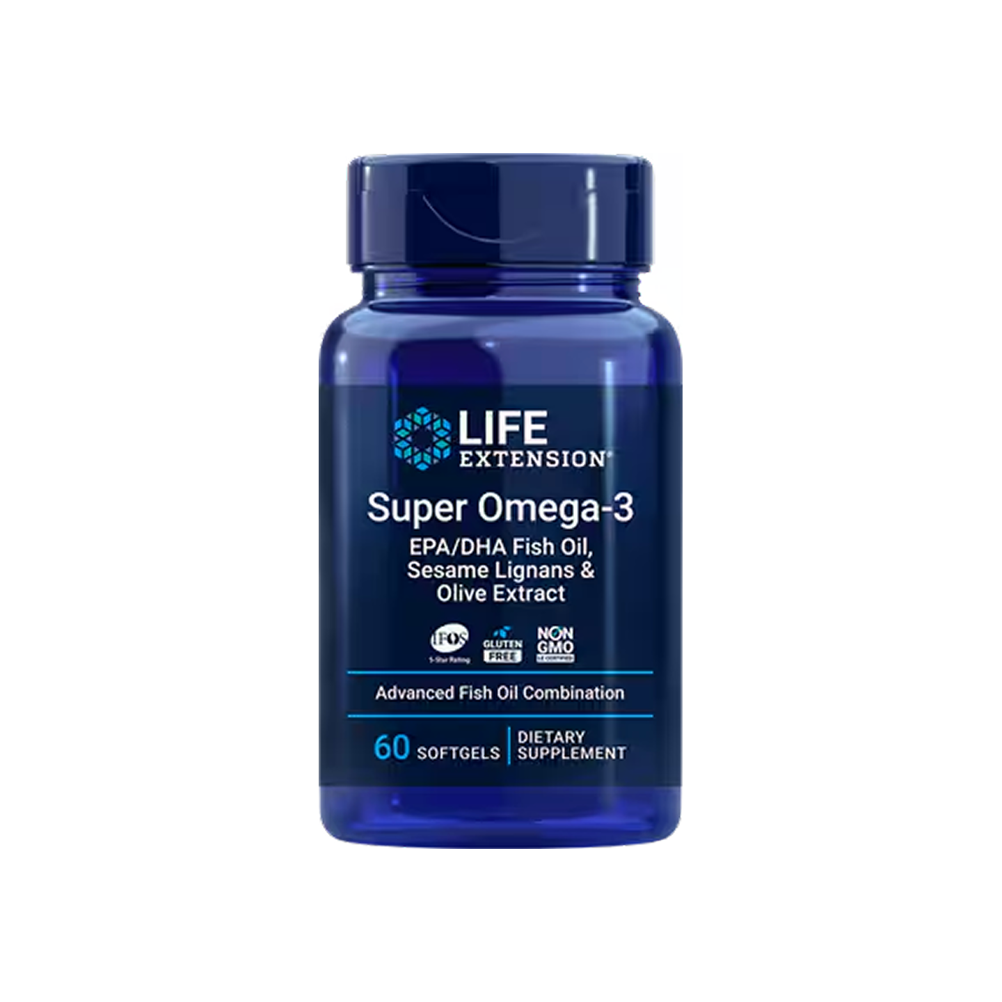 Life Extension Super Omega-3 EPA/DHA con Lignanos de Sésamo y Extracto de Oliva, 60 cápsulas blandas