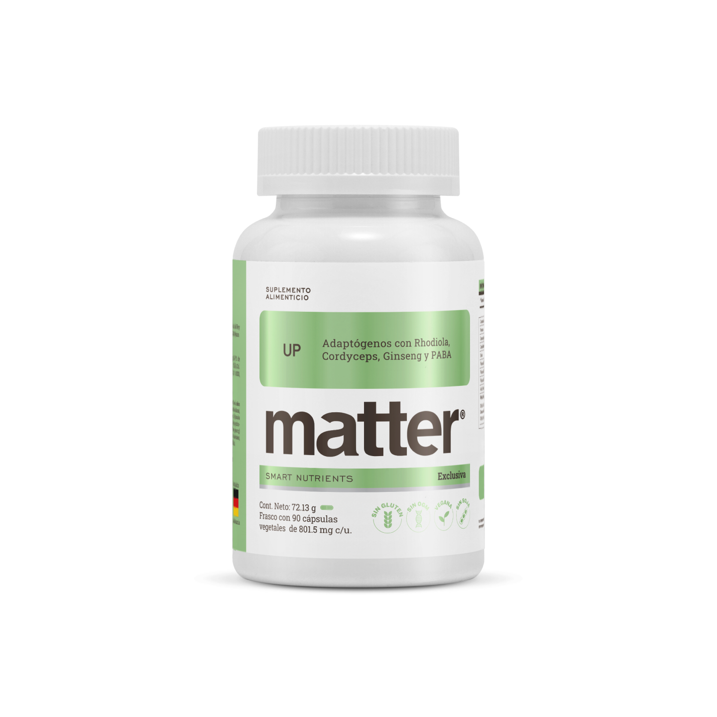 Up | Adaptógenos con Rhodiola, Cordyceps, Ginseng y PABA
