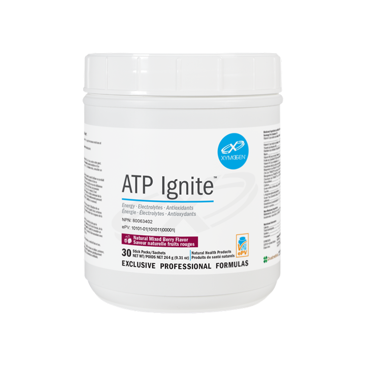 ATP Ignite Mixed Berry Xymogen 30 porciones