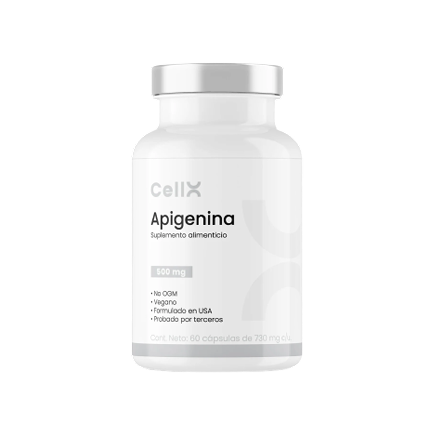 CellX Apigenina 500 mg, 60 cápsulas