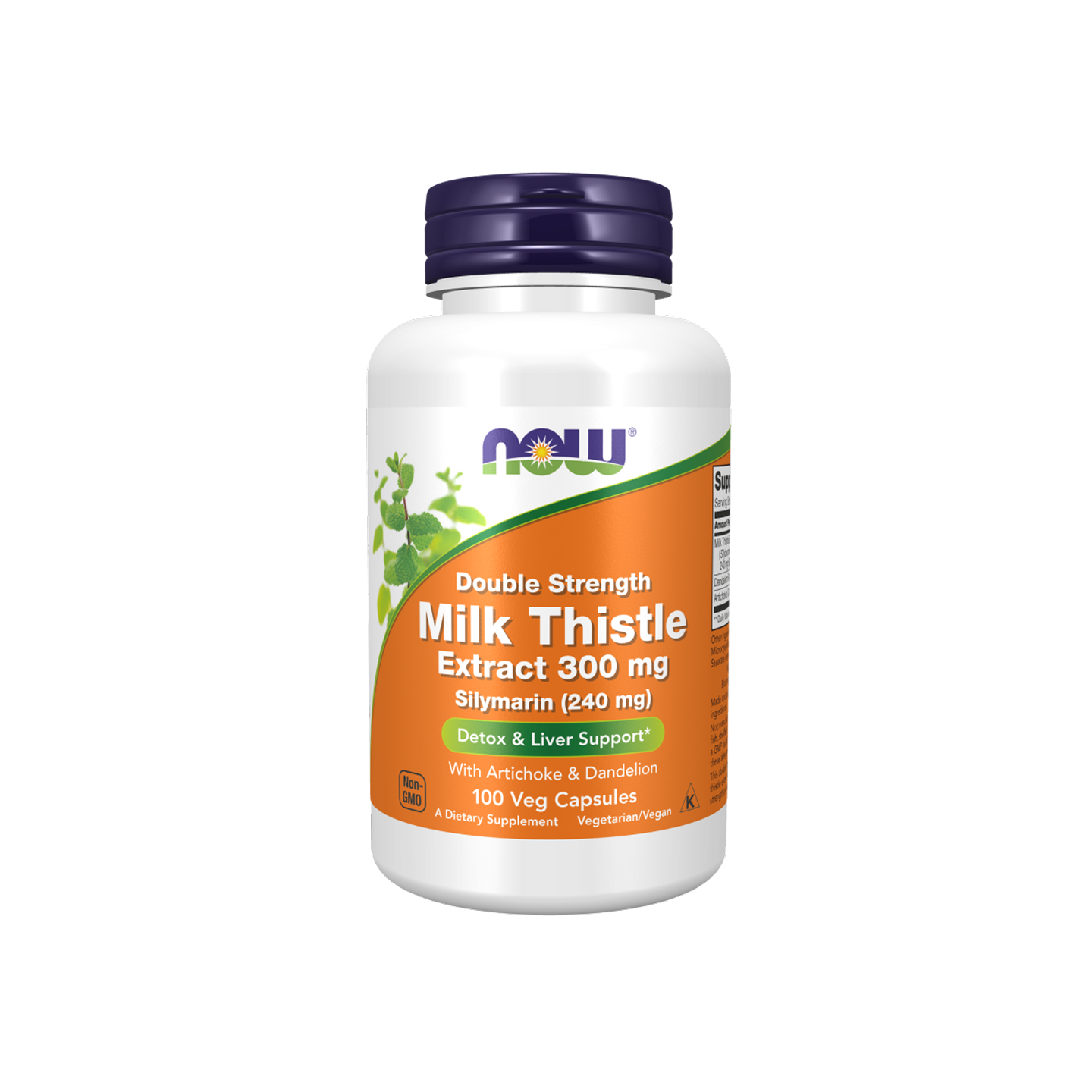 NOW Foods Milk Thistle Extract Double Strength 300 mg, 100 cápsulas vegetales