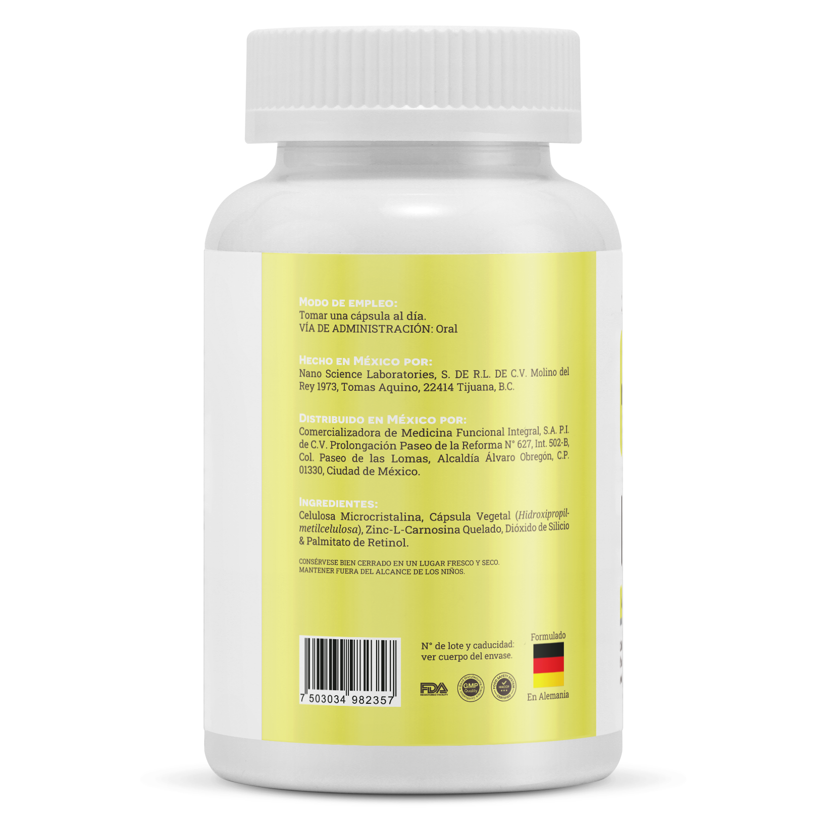 Pepcil-GI - Zinc Carnosina Quelado (60 cápsulas)