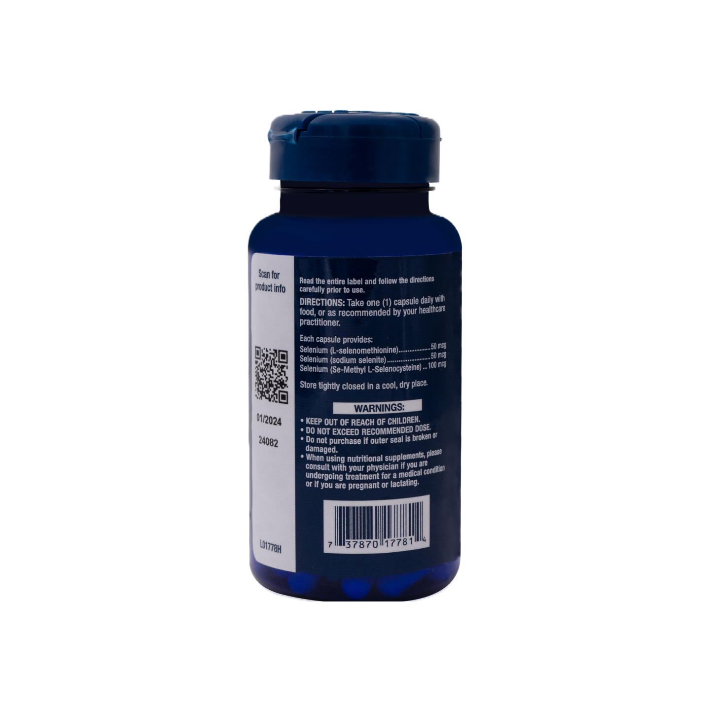 Súper Complejo de Selenio 200 mcg y Vitamina E