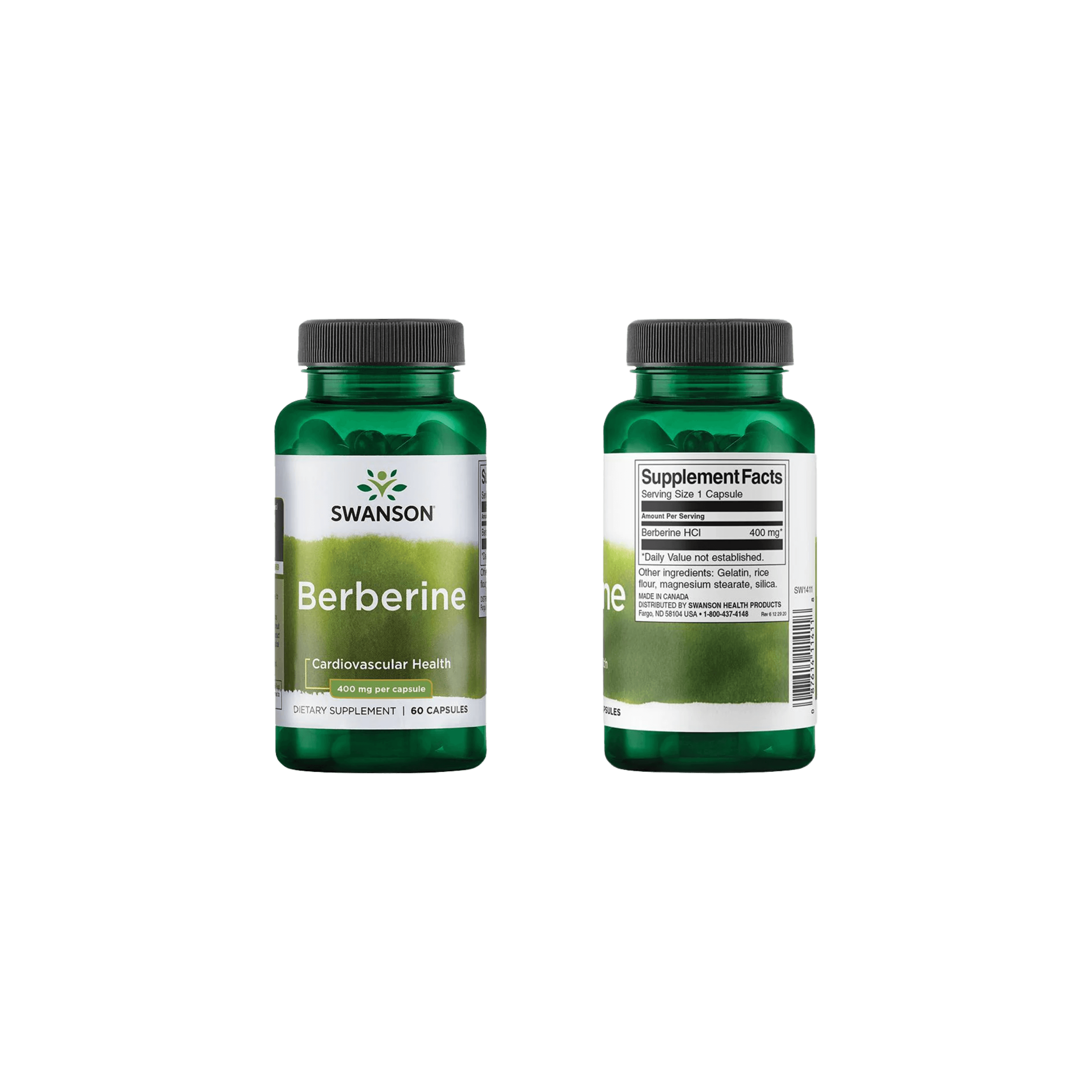 Swanson Berberina 400 mg, 60 cápsulas