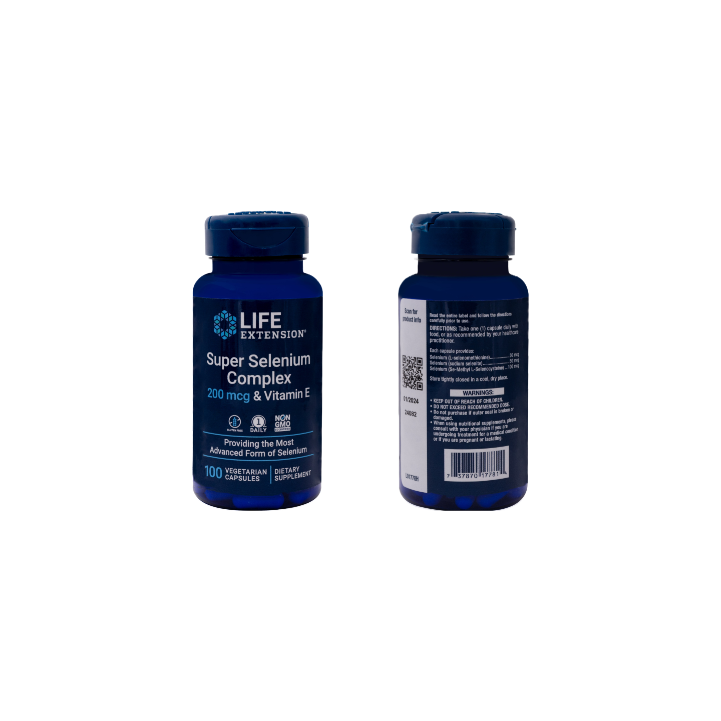 Súper Complejo de Selenio 200 mcg y Vitamina E