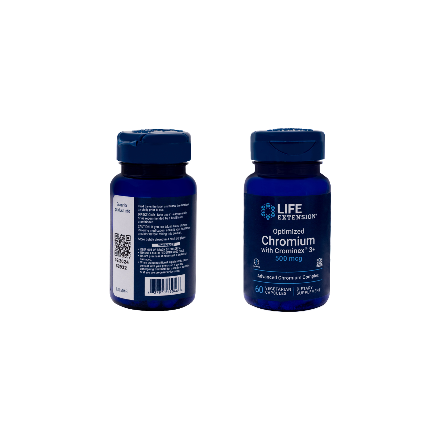 Life Extension Cromo 500 mcg, 60 cápsulas