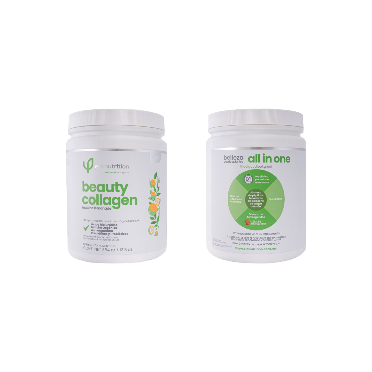 Ela Nutrition Beauty Collagen Matcha Lemonade, 384 gr