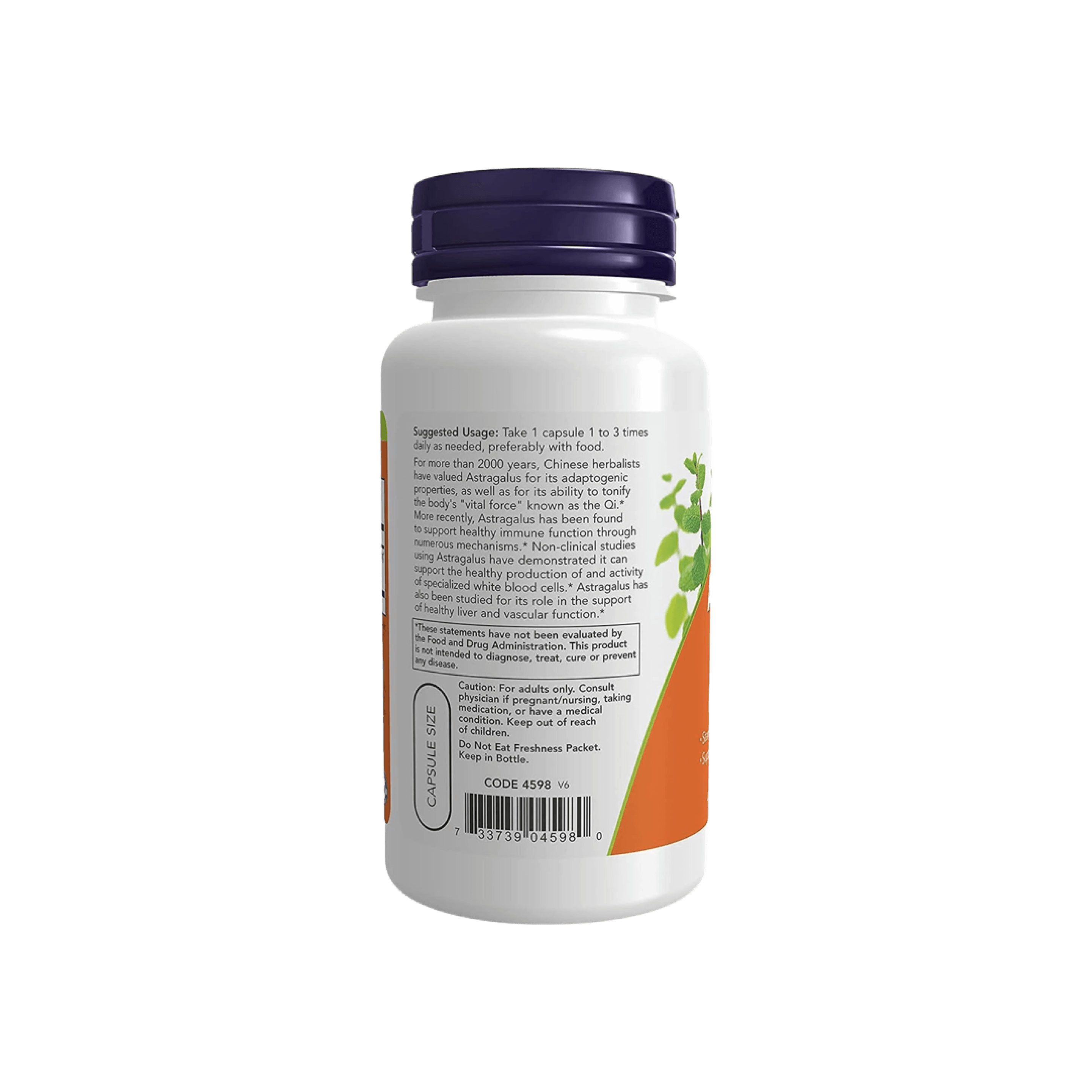 Extracto de Raíz de Astrágalo 500 mg