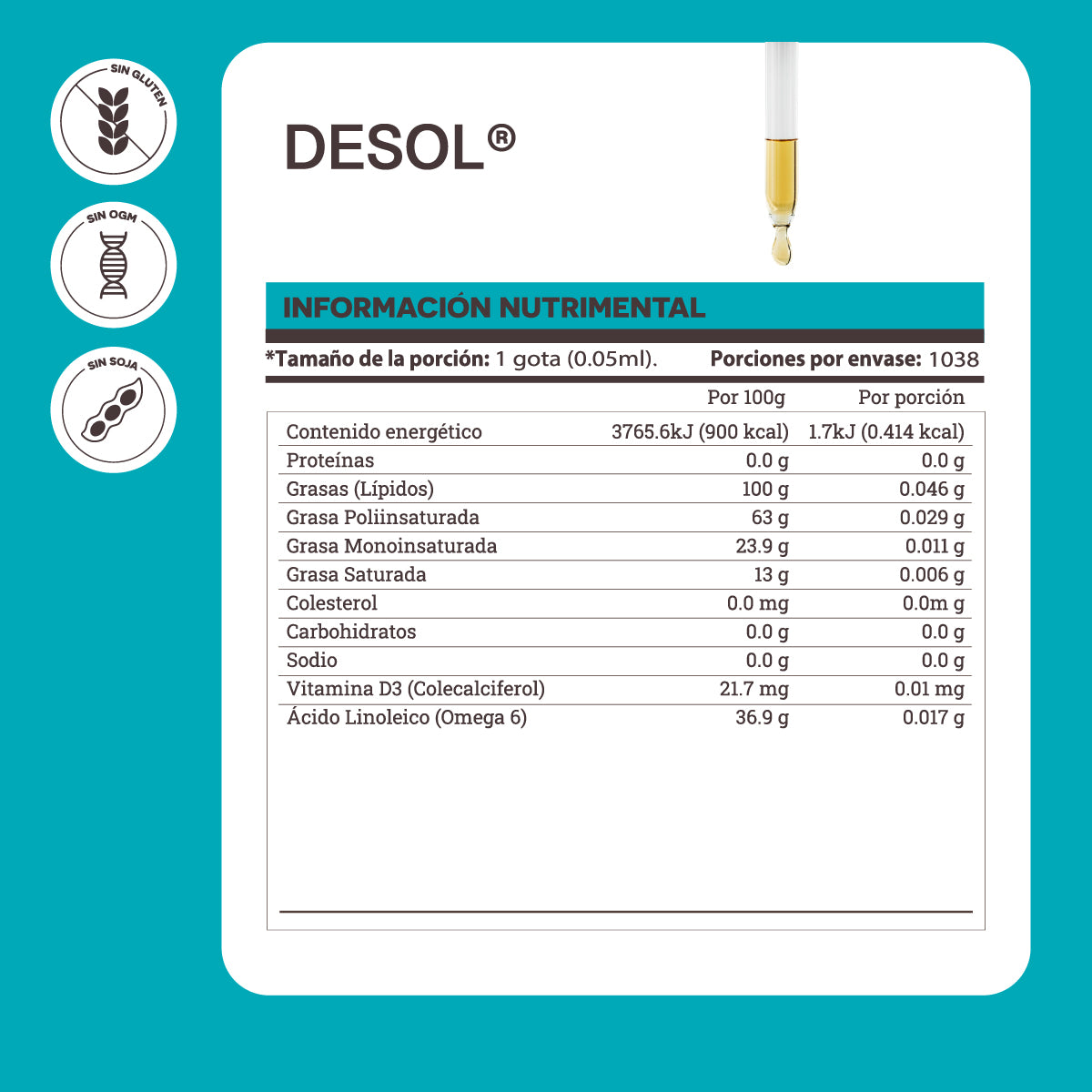 Desol - Vitamina D3 400 UI